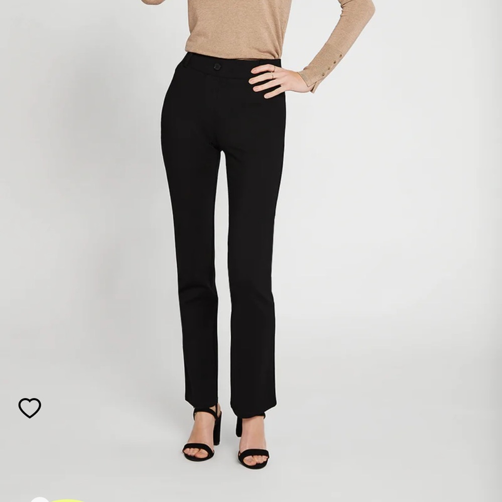 Betabrand Yoga Dress Pants. Work to workout in style and comfort. Black Size L